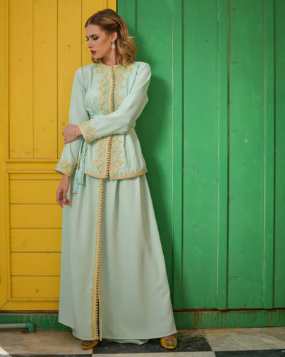 thekaftanco_BELKIS SKIRT AND JACKET OCCASION WEAR WITH EMBROIDERY