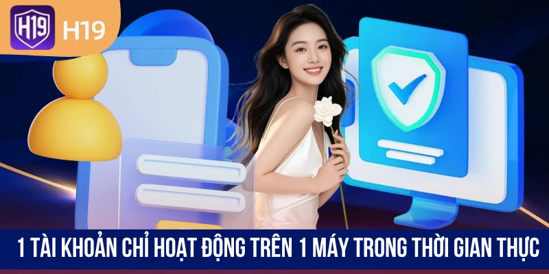 1 tài khoản chỉ hoạt động trên 1 máy trong thời gian thực
